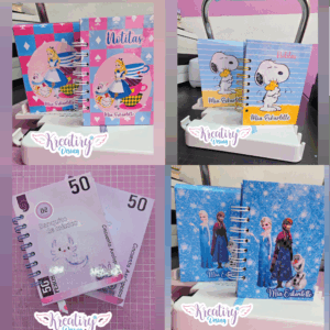 Mini Libretas con Cajitas Personalizadas